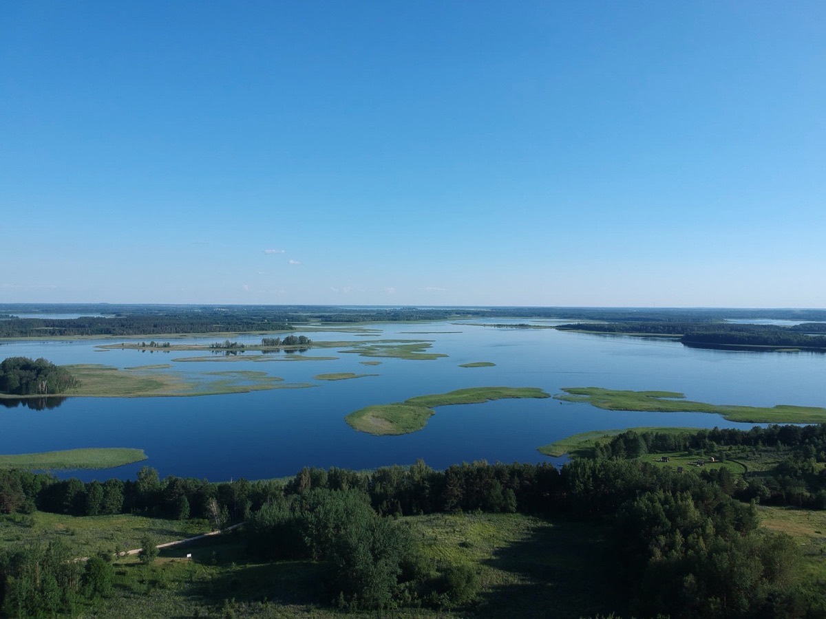 The Braslaw Lakes from above