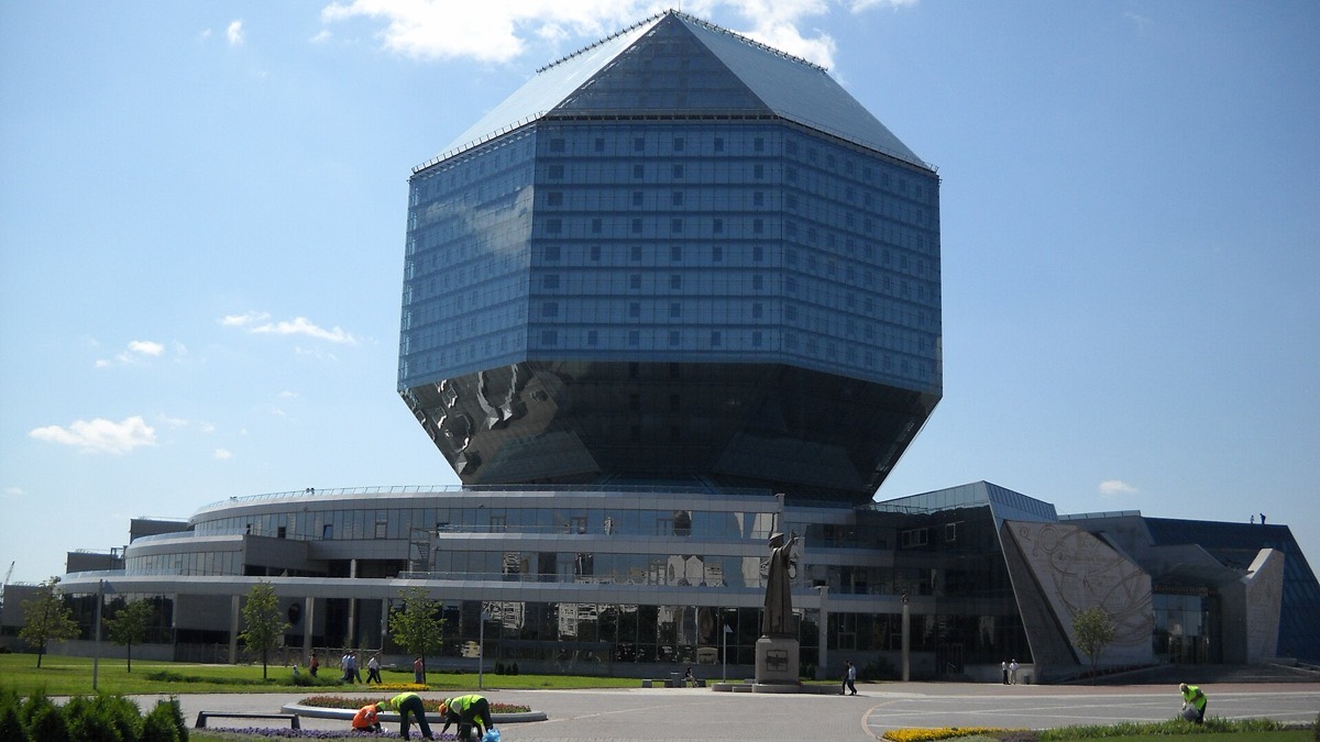 The National Library of Belarus in Minsk